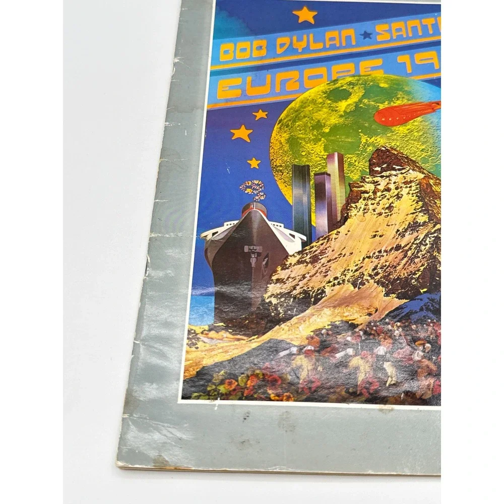 Vintage 1984 Bob Dylan Santana Europe Tour Program Concert Souvenir Book